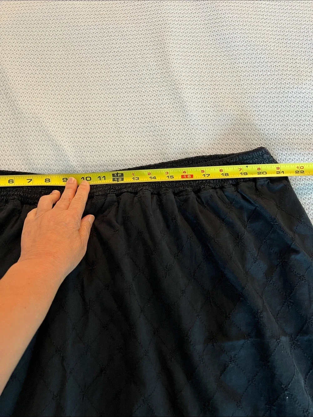 Style & Co. Black Cotton lined A-Line Skirt